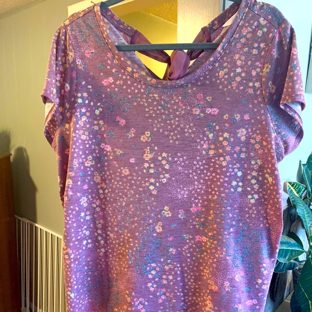 Lauren Conrad dressy shirt with lace - 0x